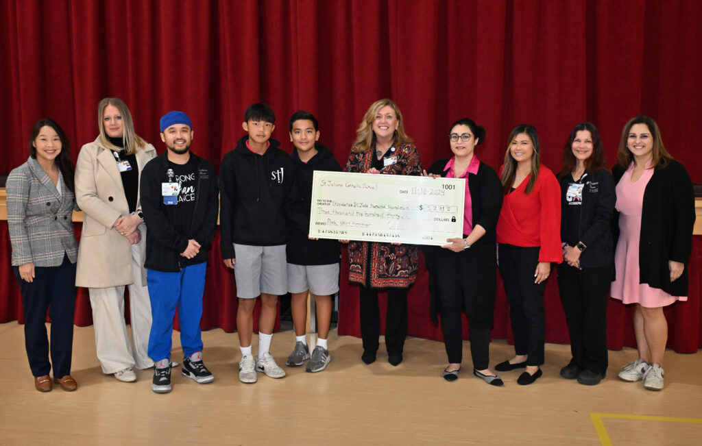 St. Juliana School donates funds to St. Jude in Fullerton